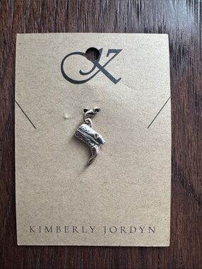 Sterling Silver Cowboy‎ Boot Necklace Charm